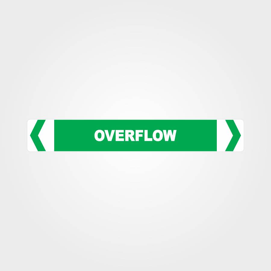 Custom Design Sign,Overflow Pipe Marker