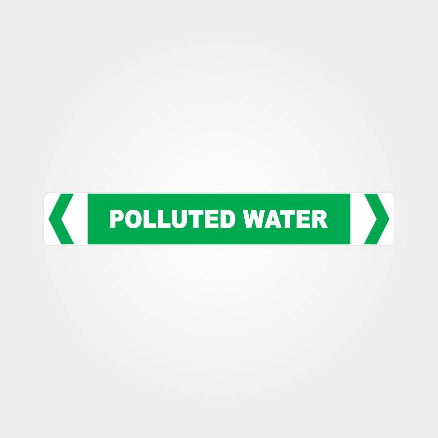 Custom Metal Sign,Polluted Pipe Marker