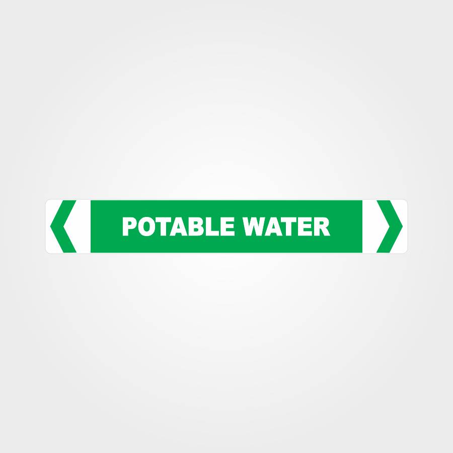 Custom Gate Signs,Potable Water Pipe Marker