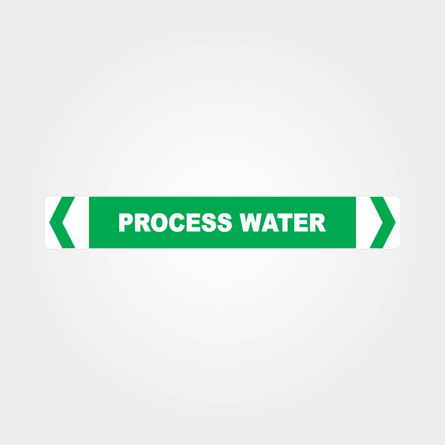 Custom Sign,Process Water Pipe Marker