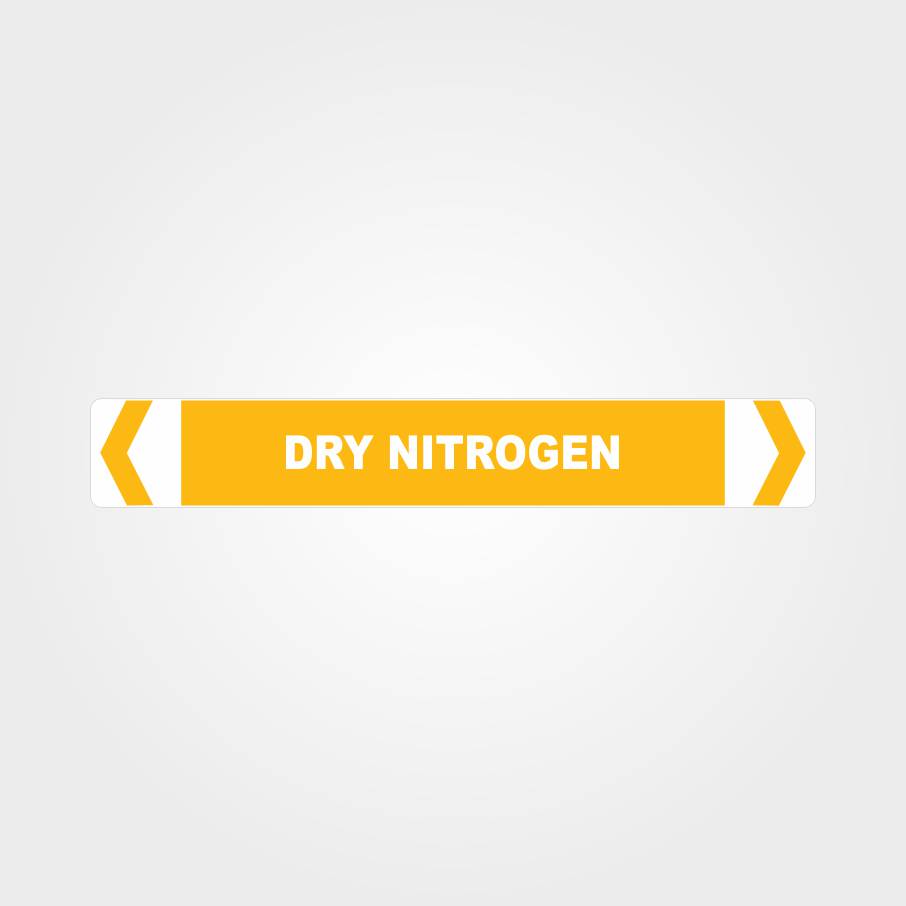 Custom Design Sign,Dry Nitrogen Pipe Marker