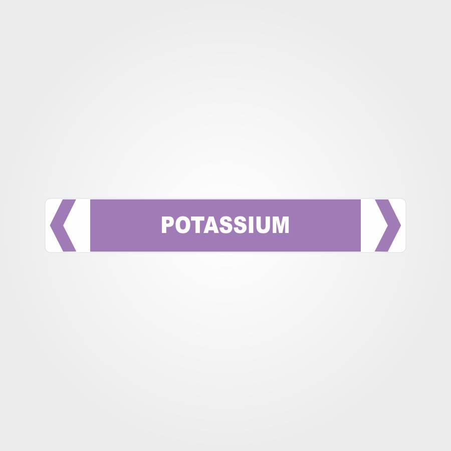 Customized Safety Signs,Potassium Pipe Marker