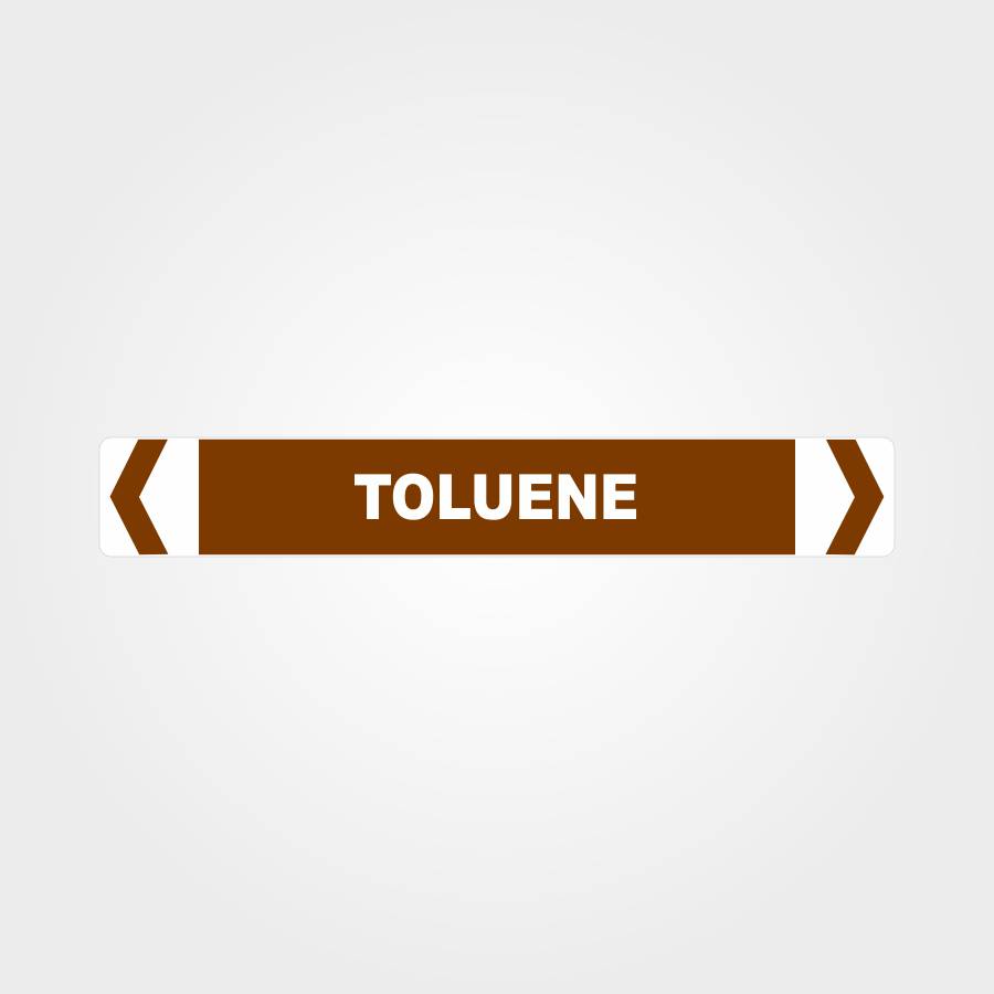 Customized Hazard Signs,Toluene Pipe Marker