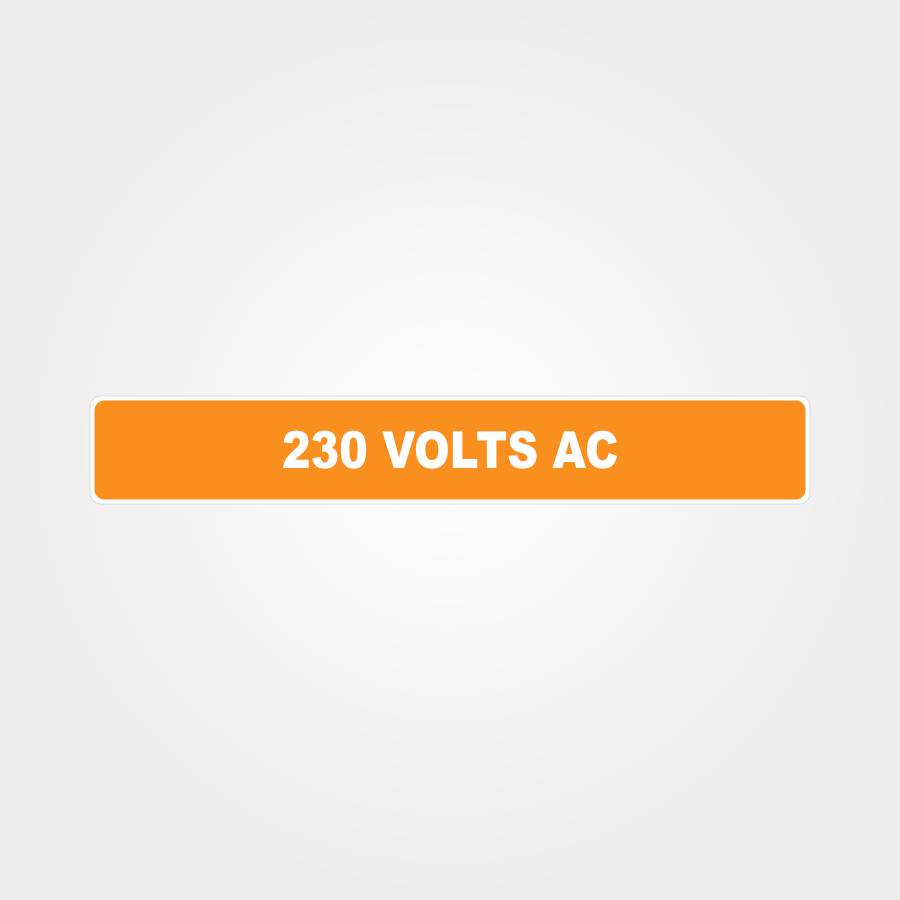 Customized Hazard Signs,230 Volts Ac Pipe Marker