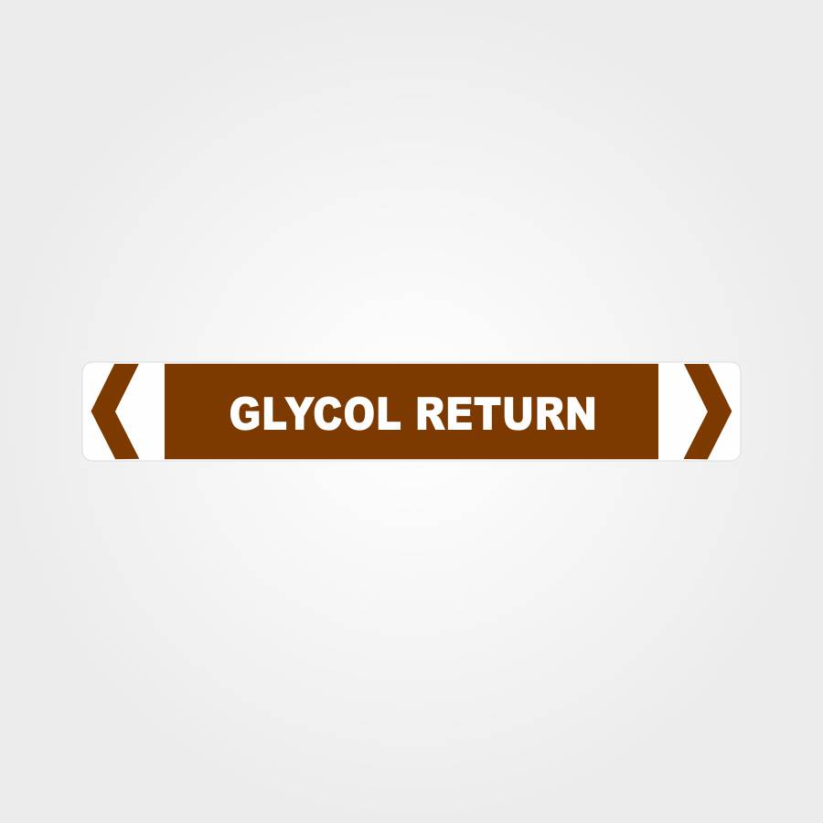 Custom Signs Personalized,Glycol Return Pipe Marker
