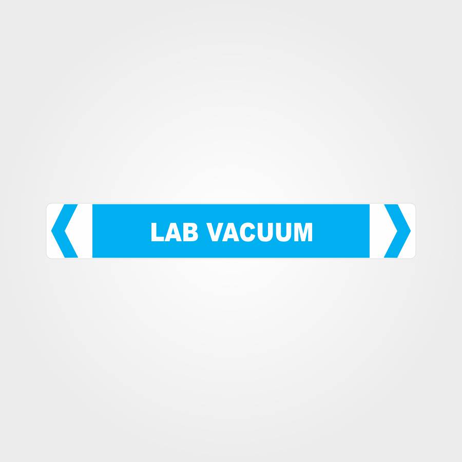 Custom Design Sign,Lab Vacuum Pipe Marker