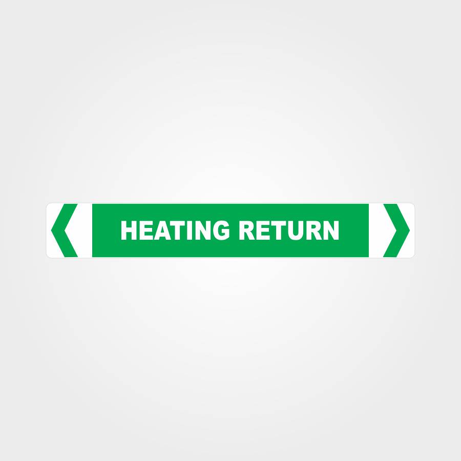 Custom Signs For Business,Heating Return Pipe Marker