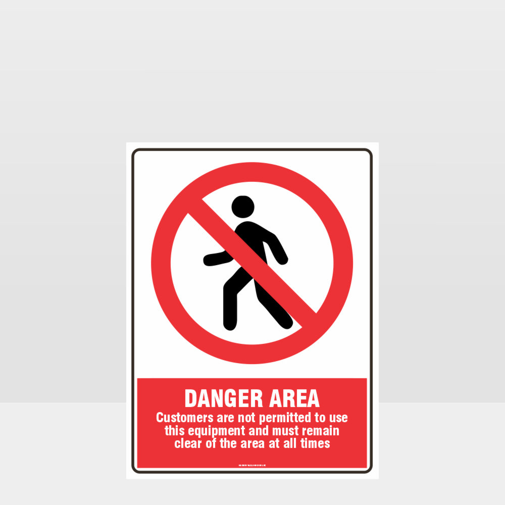 Custom Signs For Business,Prohibition Danger Area Sign