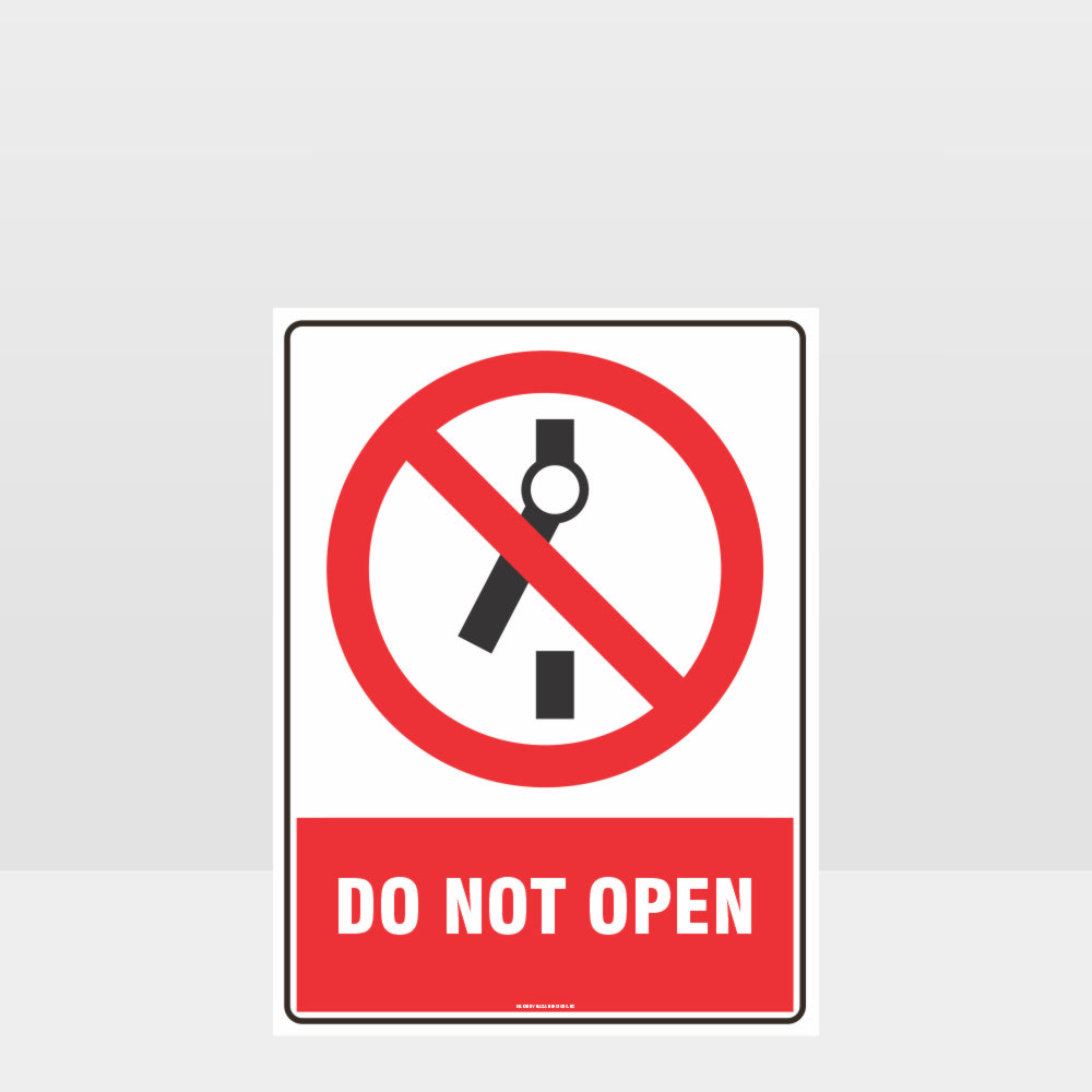 Custom Signs Outdoor Metal,Prohibition Do Not Open Sign
