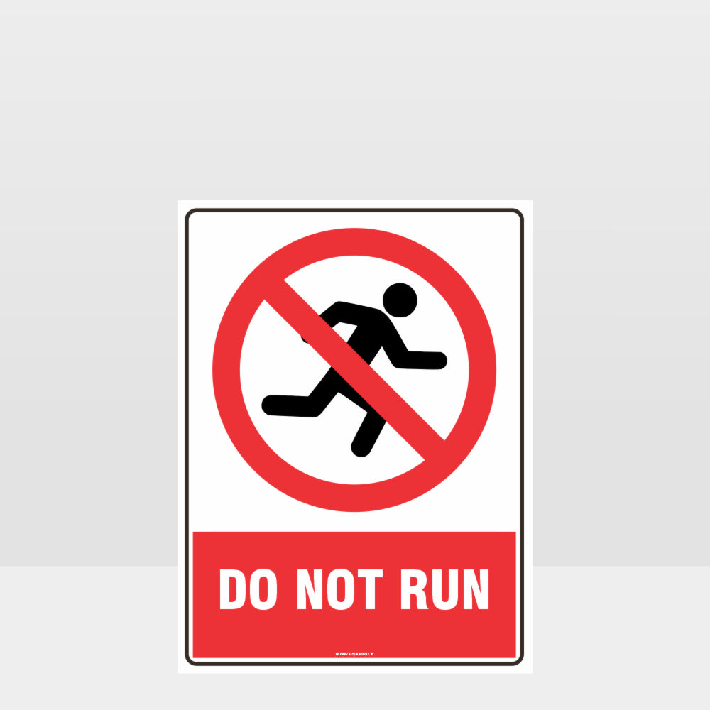 Custom Signs Personalized,Prohibition Do Not Run Sign