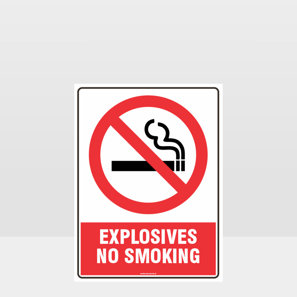 Custom Signs Outdoor Metal,Prohibition Explosives No Smoking Sign