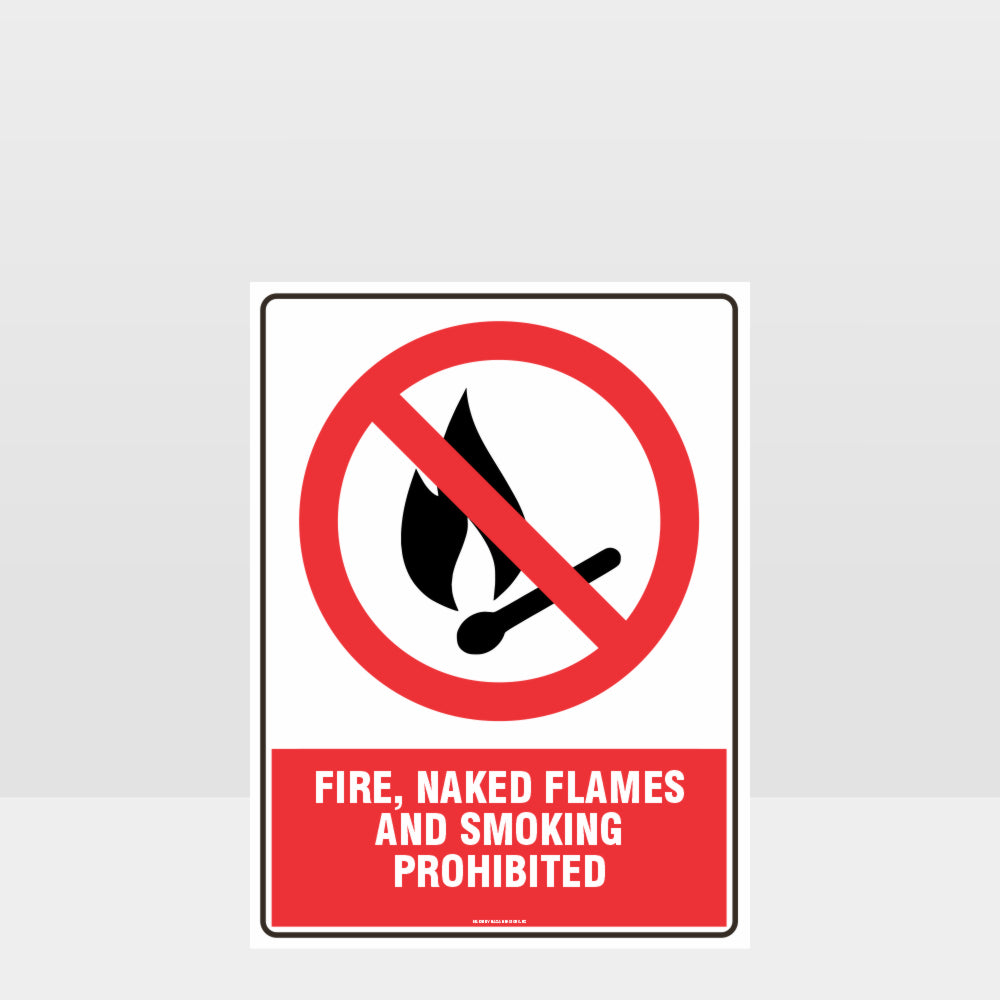 Custom Gate Signs,Prohibition Fire Flames Smoking Prohibited Sign