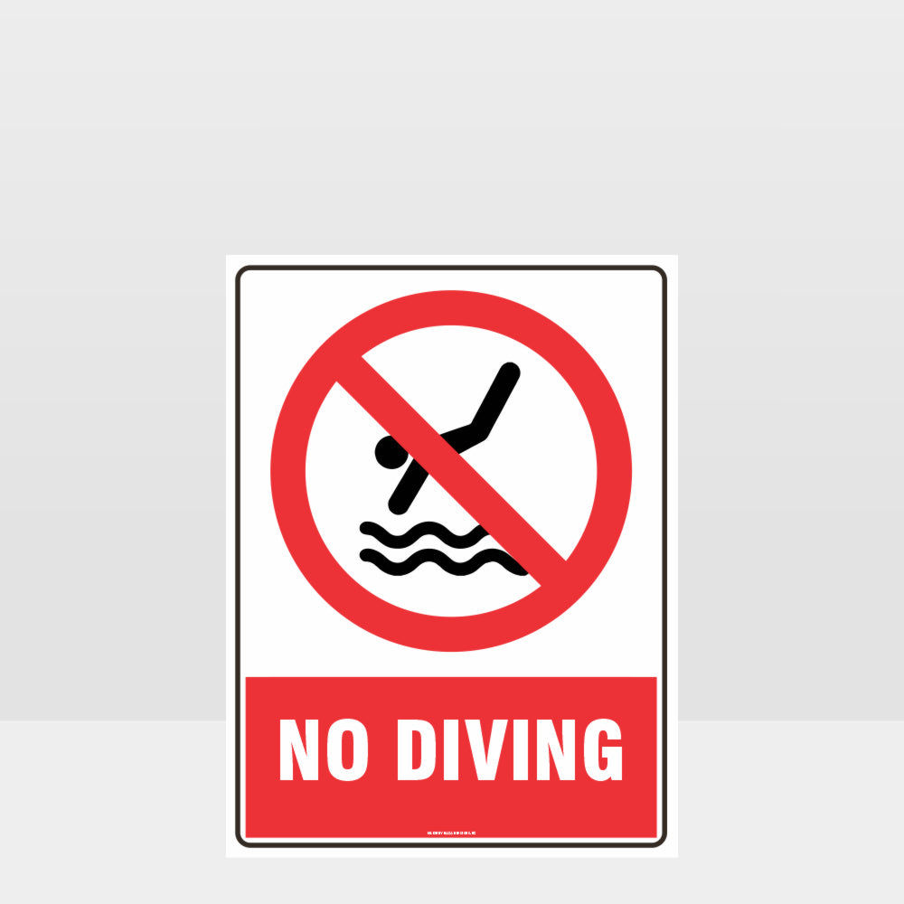 Custom Gate Signs,Prohibition No Diving Sign