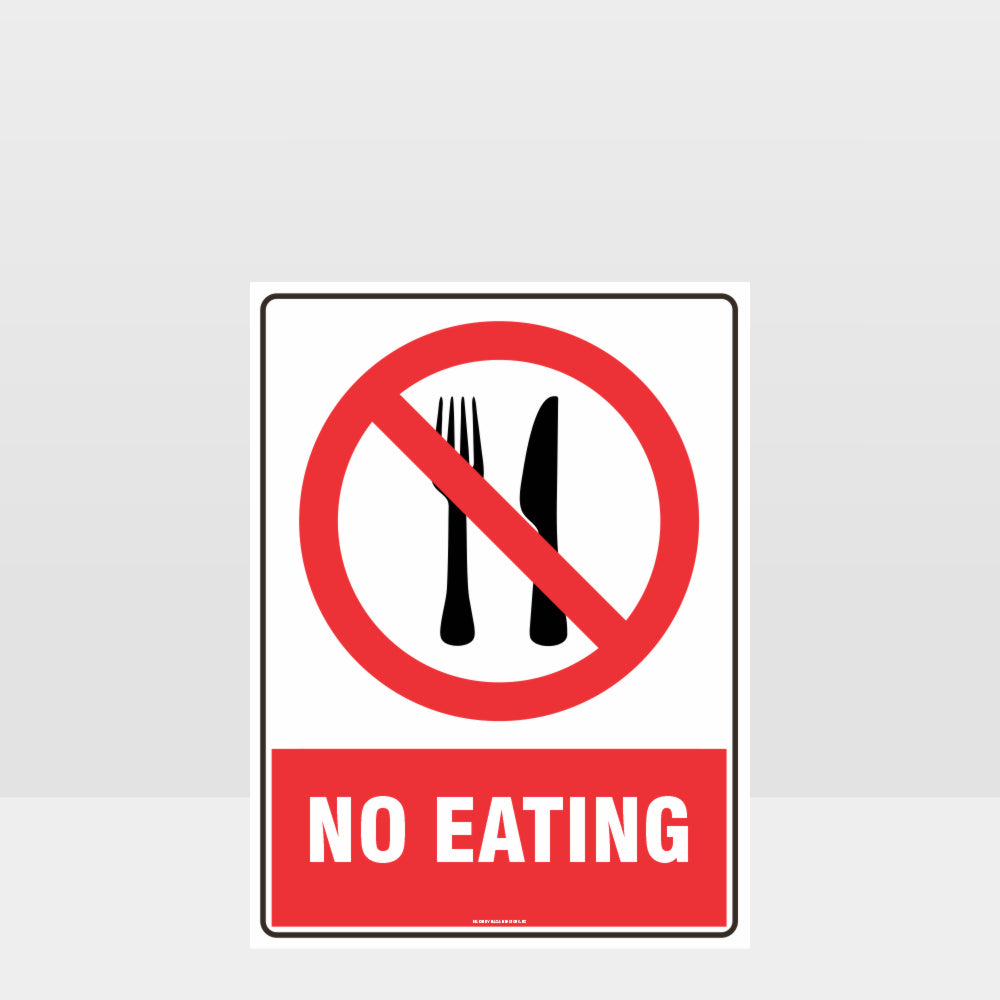 Customized Safety Signs,Prohibition No Eating Sign