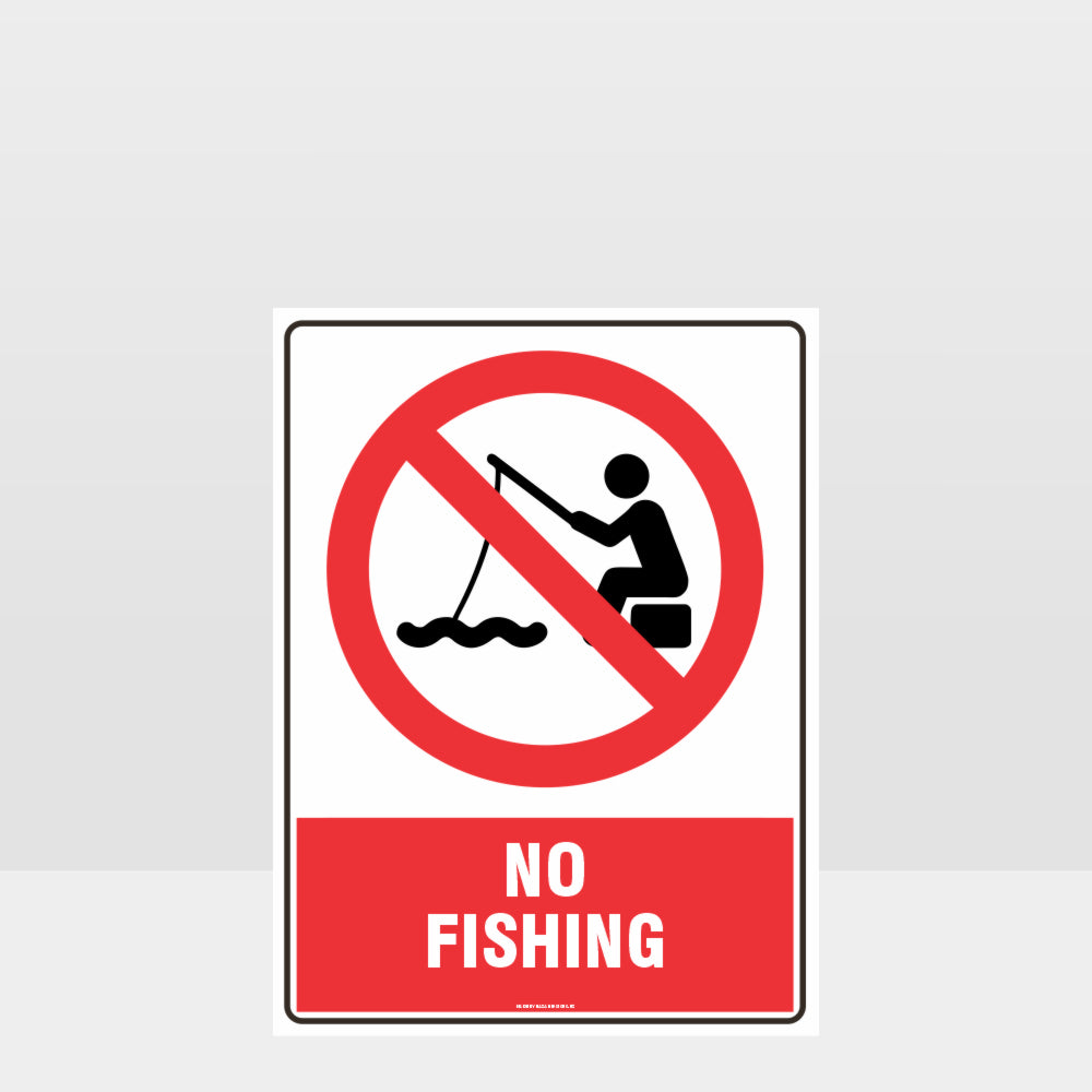 Custom Gate Signs,Prohibition No Fishing Sign