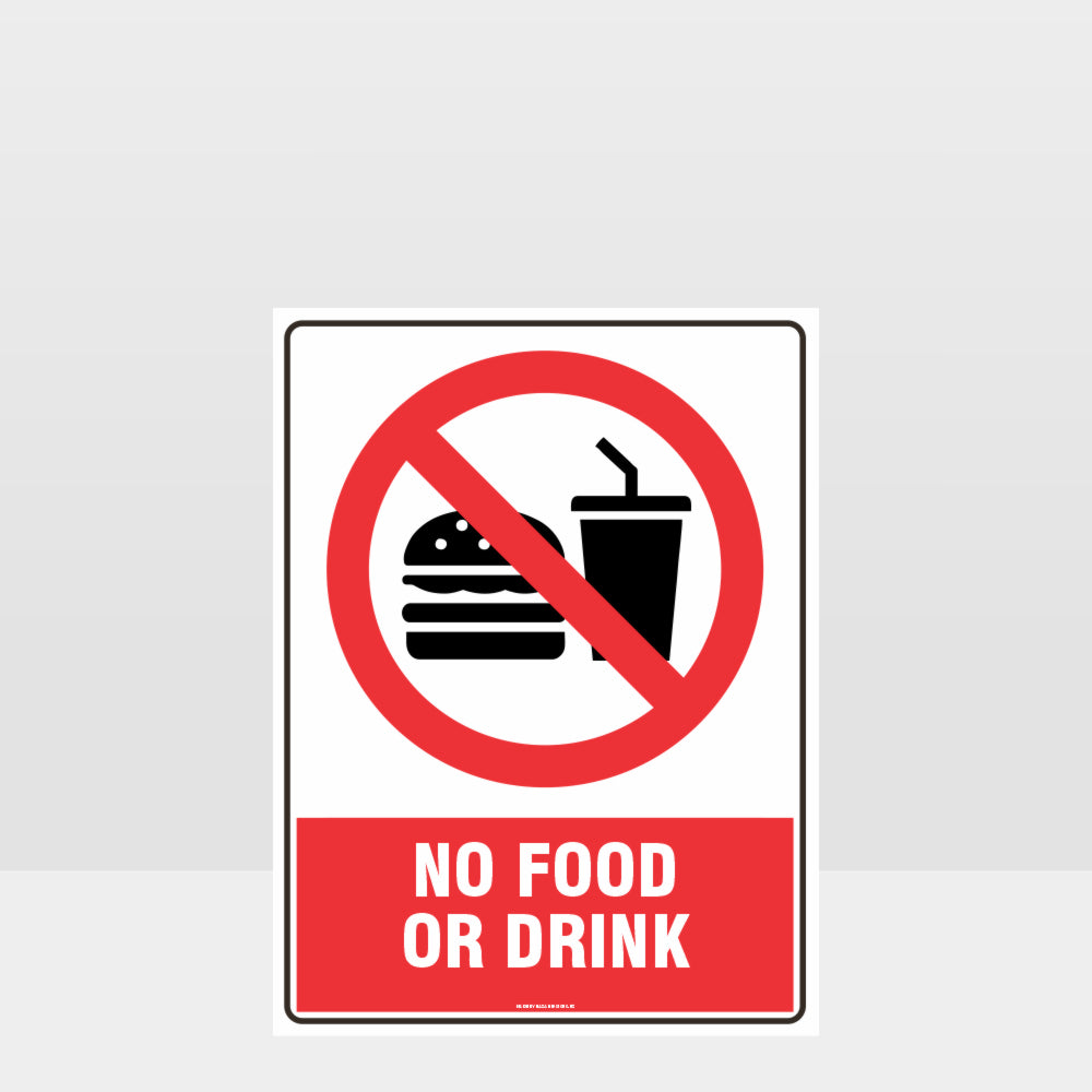 Custom Metal Sign,Prohibition No Food Or Drink Sign