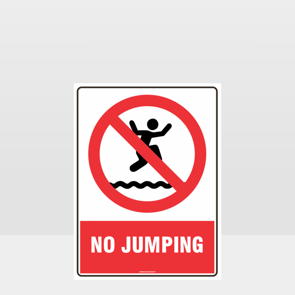 Custom Signs For Business,Prohibition No Jumping Sign