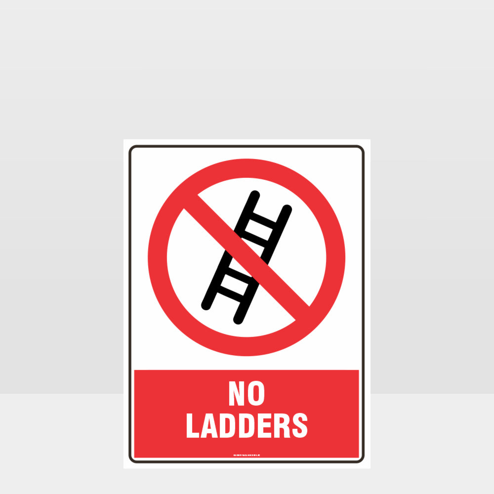 Custom Gate Signs,Prohibition No Ladders Sign