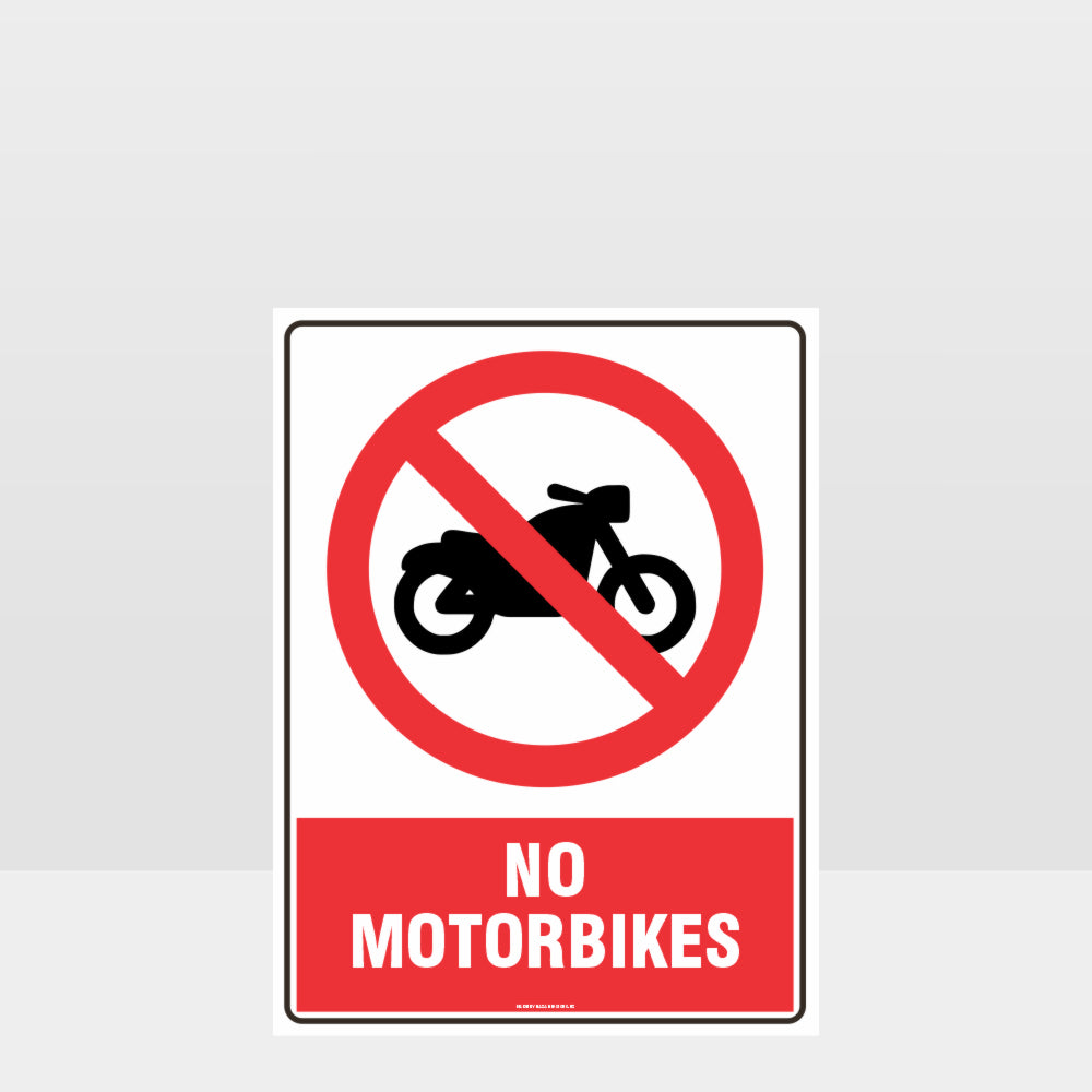 Customized Hazard Signs,Prohibition No Motorbikes Sign