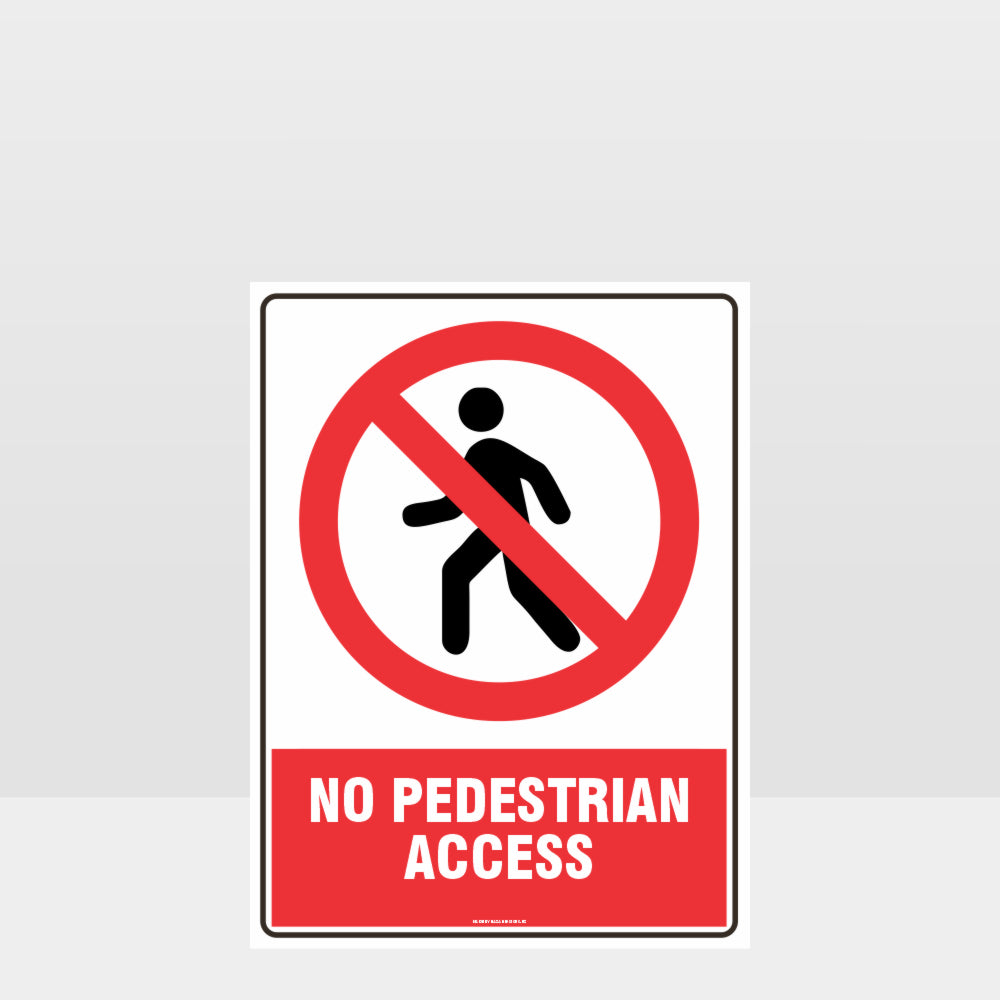 Custom Gate Signs,Prohibition No Pedestrian Access Sign
