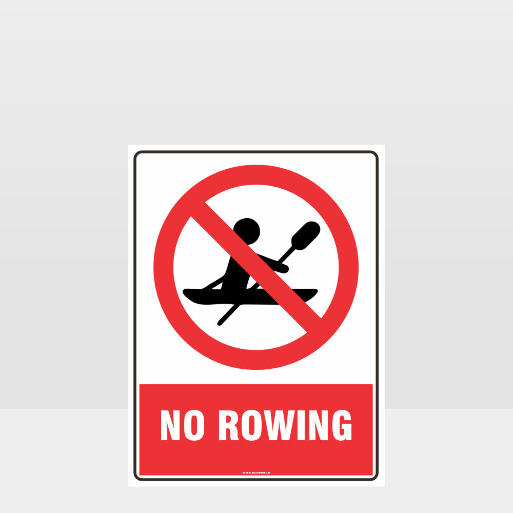 Custom Gate Signs,Prohibition No Rowing Sign