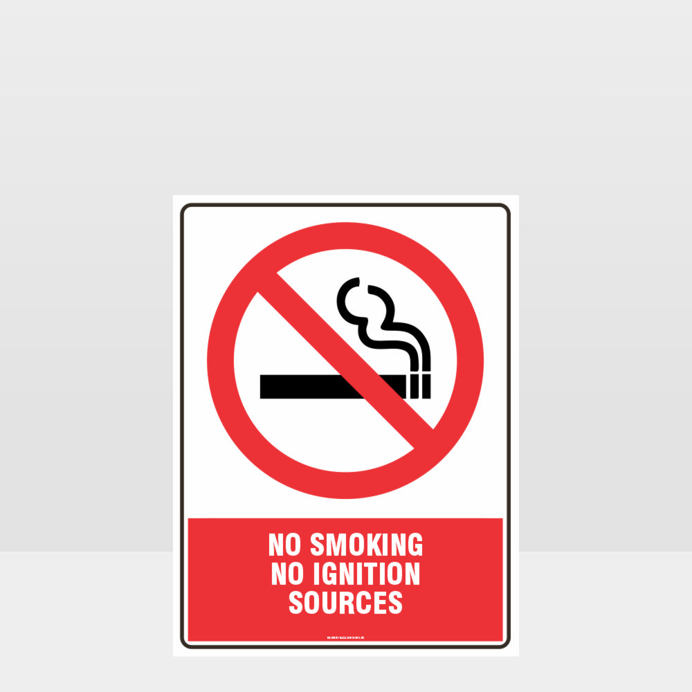 Custom Metal Sign,Prohibition No Smoking No Ignition Sources Sign