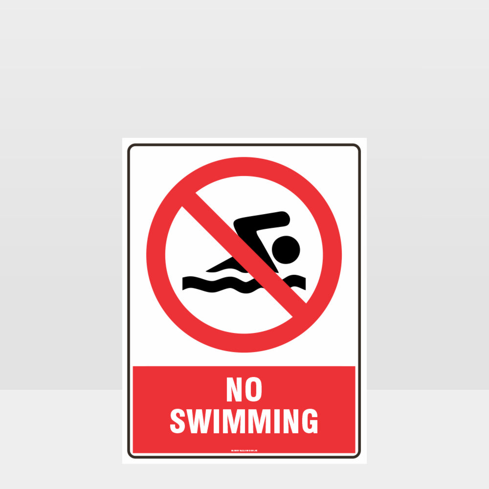 Custom Signs Outdoor Metal,Prohibition No Swimming Sign