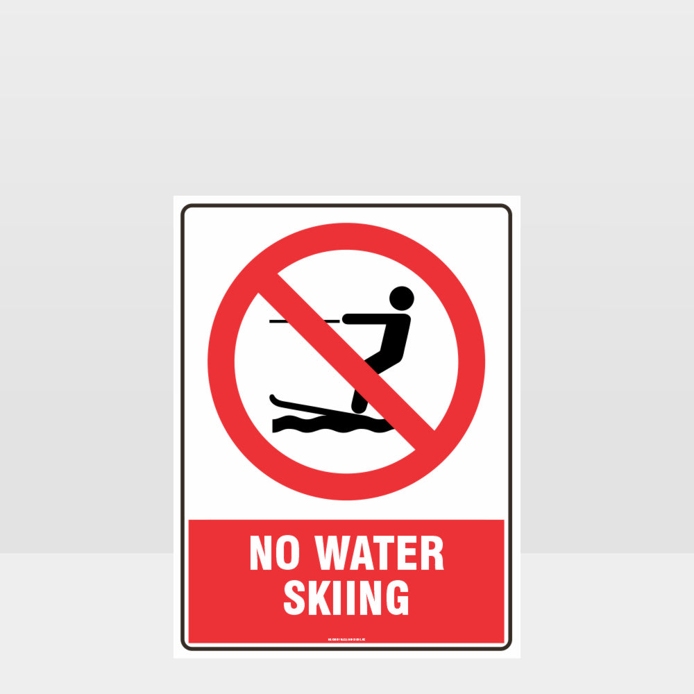 Custom Metal Sign,Prohibition No Water Skiing Sign