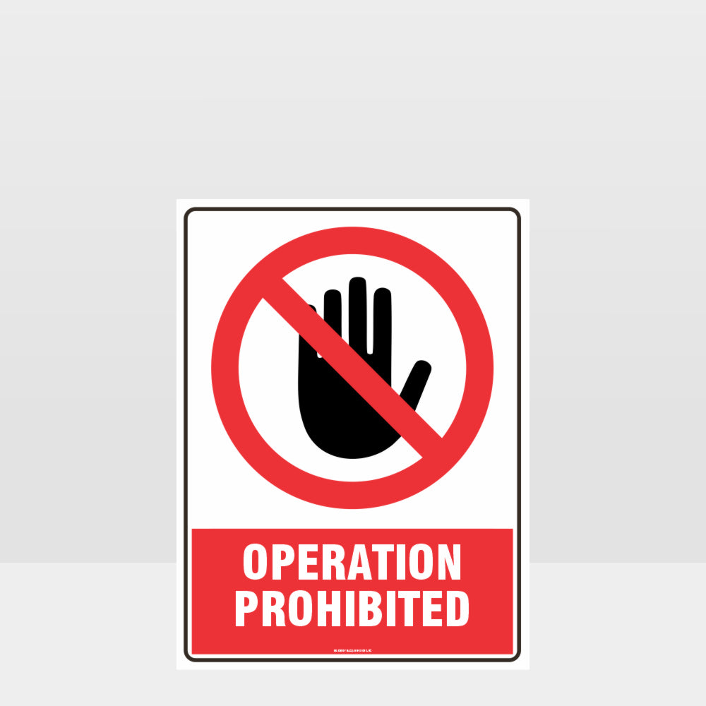 Custom Signs Outdoor Metal,Prohibition Operation Prohibited Sign