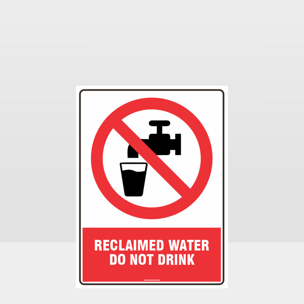 Custom Sign,Prohibition Reclaimed Water Do Not Drink Sign