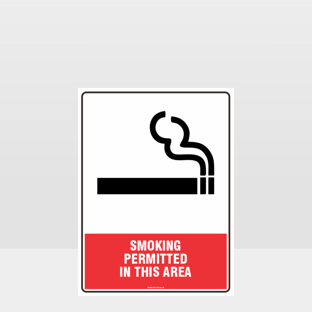 Custom Gate Signs,Prohibition Smoking Permitted In This Area Sign