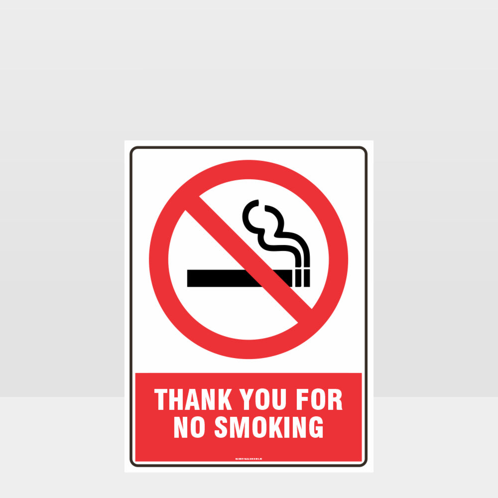 Custom Gate Signs,Prohibition Thank You For Not Smoking Sign