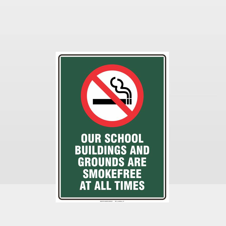 Custom Signs Personalized,Prohibition School Grounds Smokefree Sign