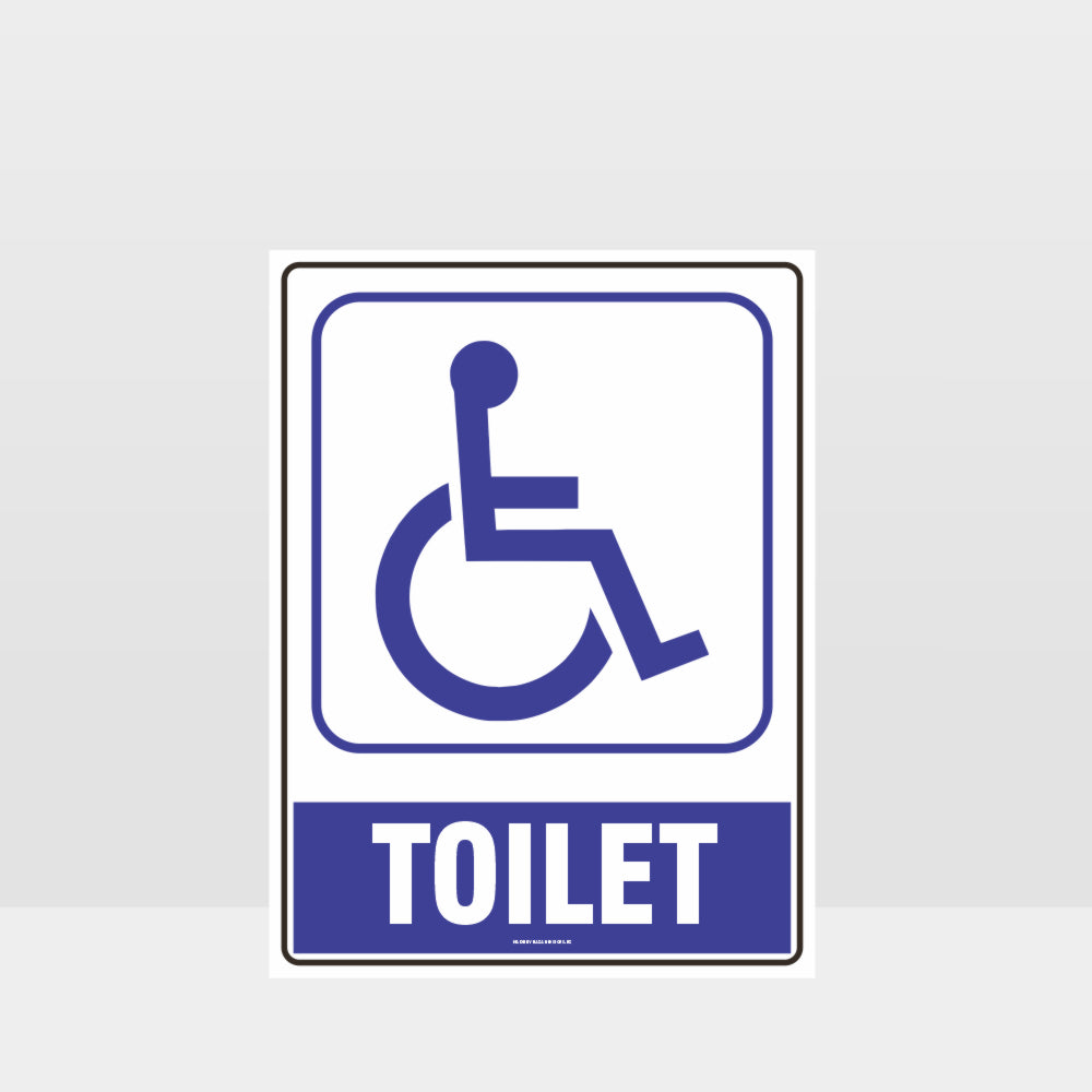 Custom Sign,Accessible Toilet Symbol Sign