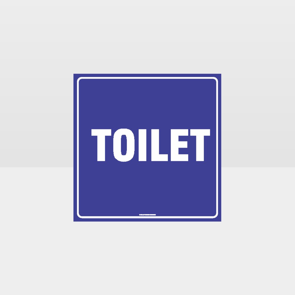 Custom Sign,Toilet Sign Blue