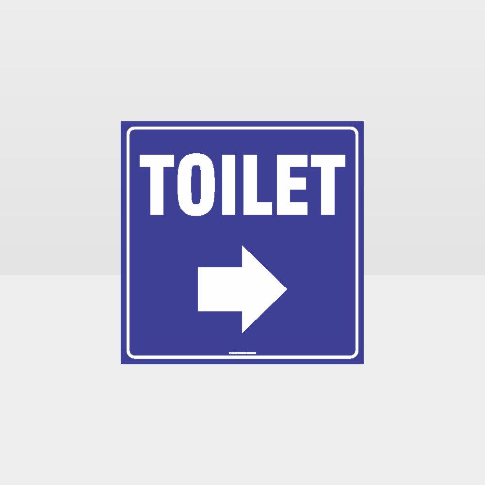 Customized Hazard Signs,Toilet Right Arrow Sign