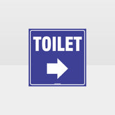 Customized Hazard Signs,Toilet Right Arrow Sign