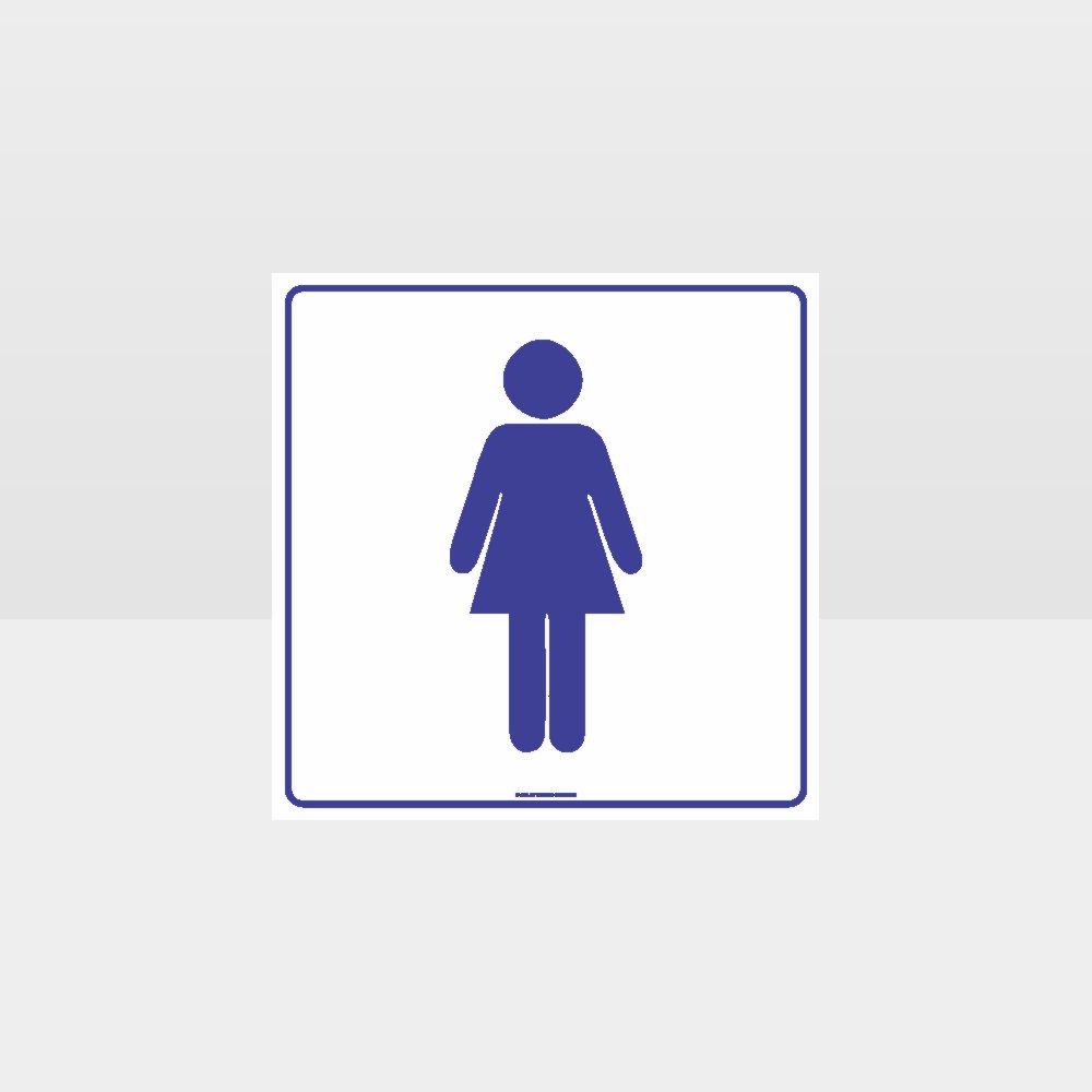Custom Signs Outdoor Metal,Female Toilet White Background Sign