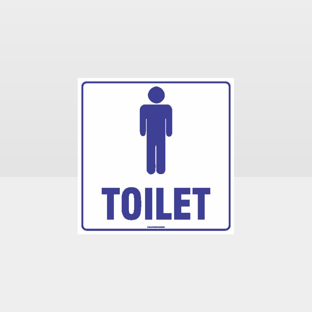 Custom Yard Signs,Male Toilet White Background Sign 2