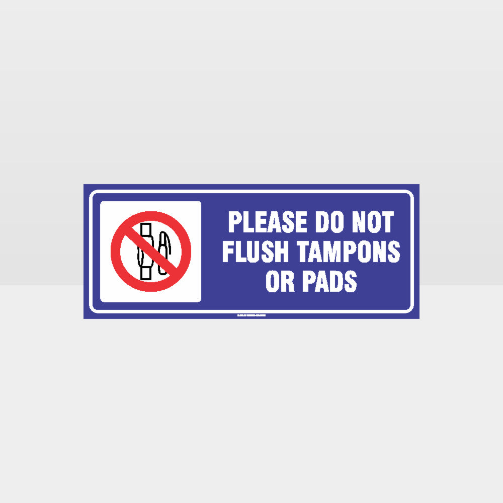 Custom Metal Sign,Please Do Not Flush Tampons Sign