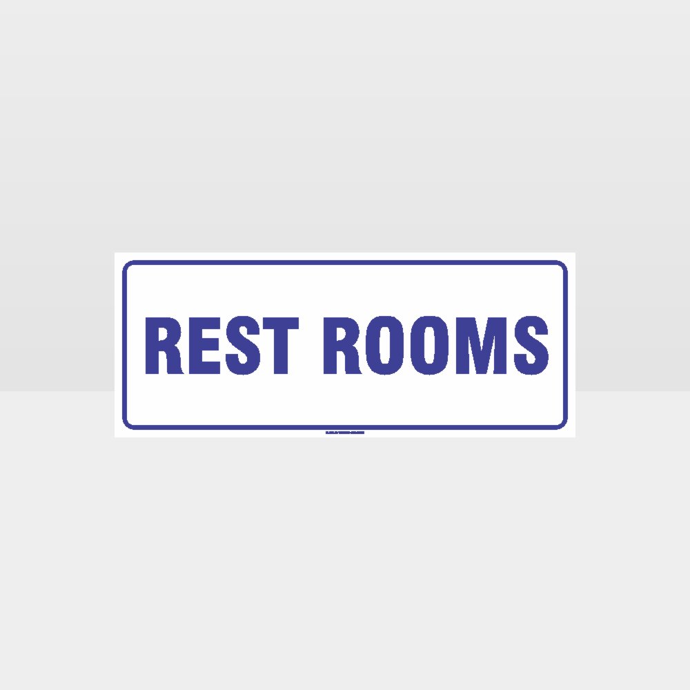 Custom Signs Outdoor Metal,Rest Rooms White Background Sign