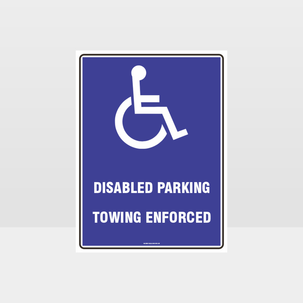 Custom Design Sign,Disabled Parking Towing Enforced Sign