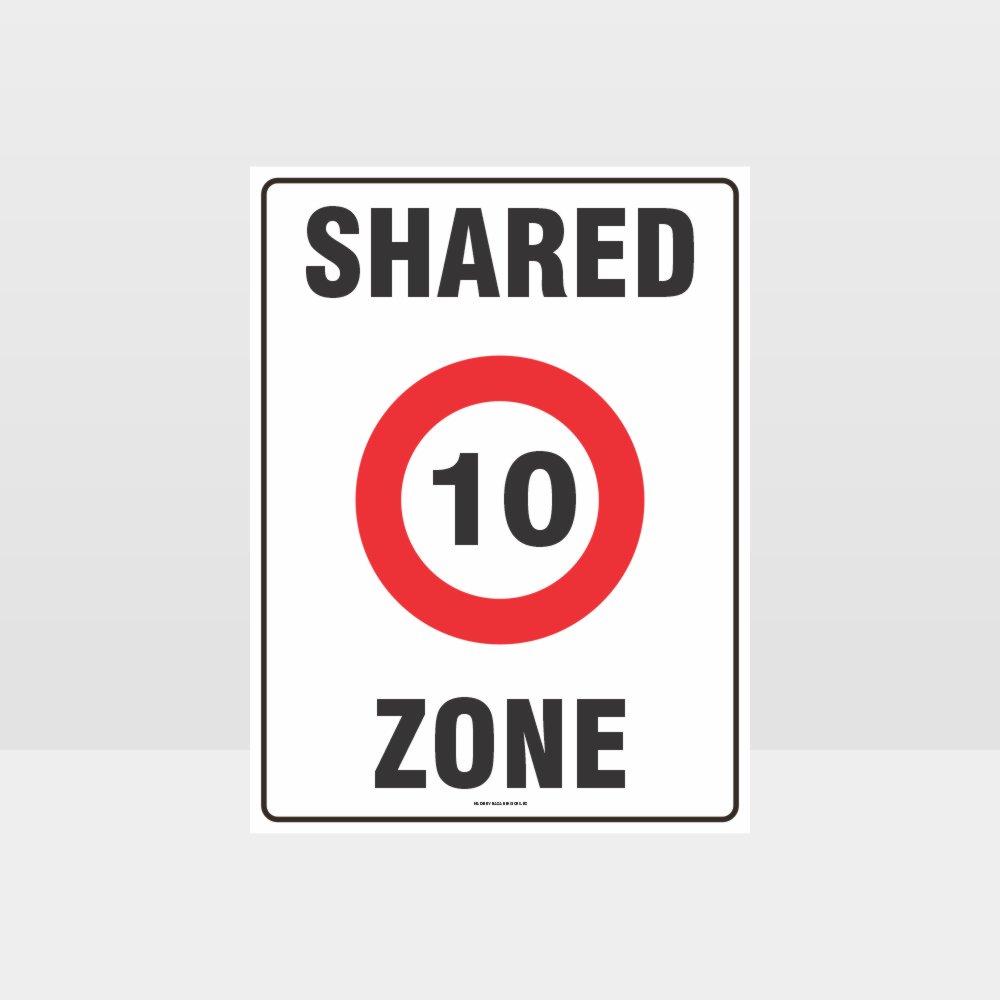 Custom Signs Outdoor Metal,10 Shared Zone Sign
