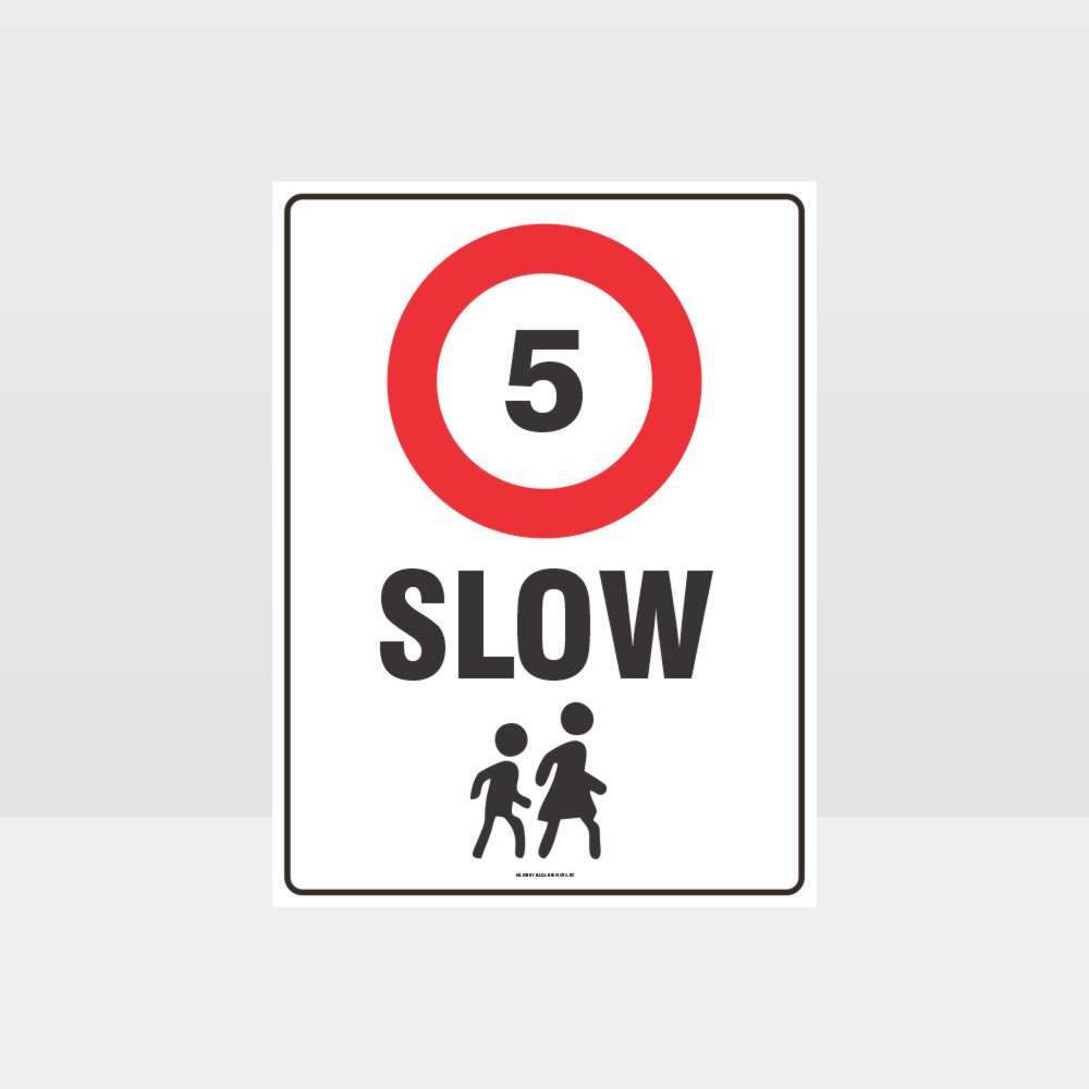 Custom Metal Sign,Slow 5Km Sign