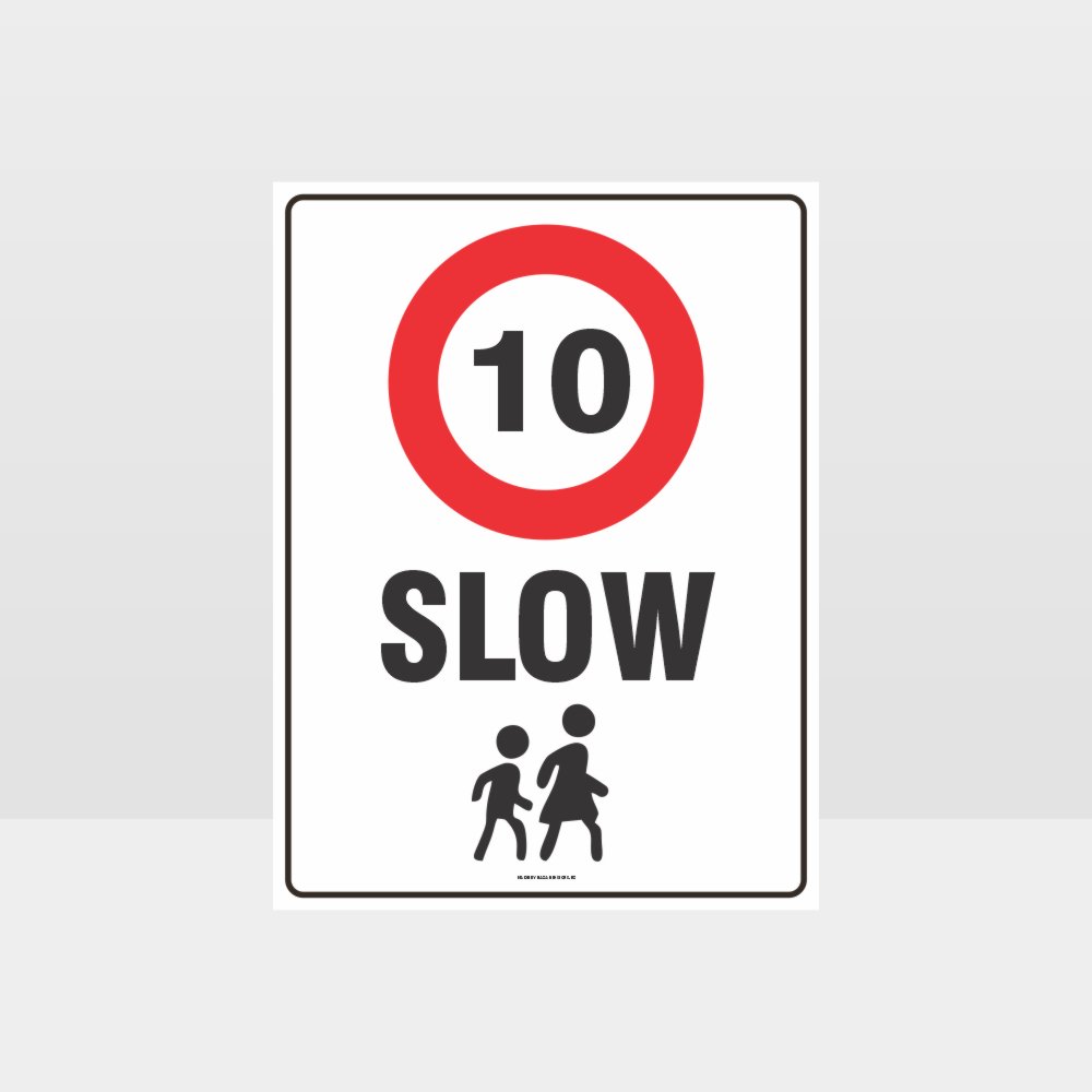 Custom Metal Sign,Slow 10Km Sign