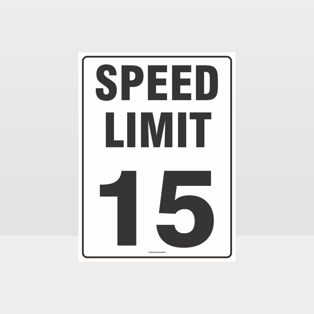 Customized Safety Signs,Speed Limit 15 Kph Sign