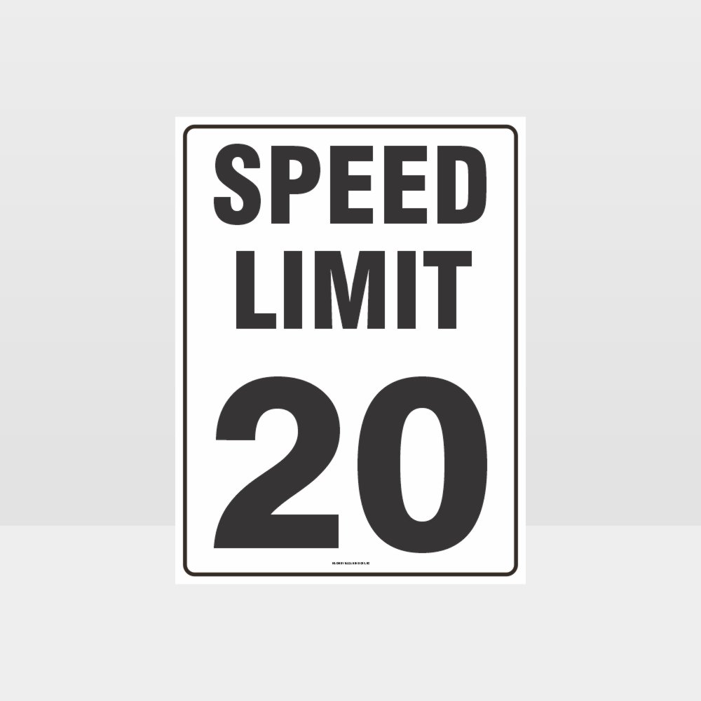 Customized Safety Signs,Speed Limit 20 Kph Sign