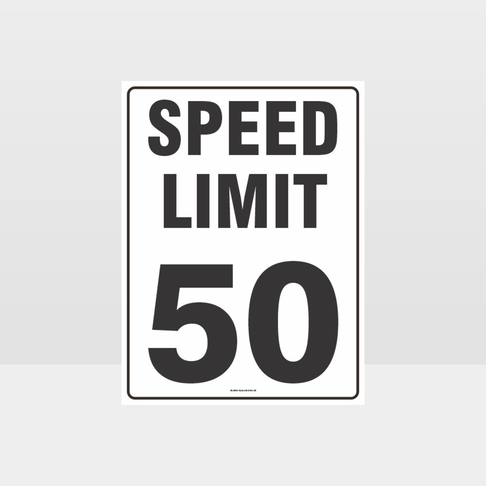 Customized Safety Signs,Speed Limit 50 Kph Sign