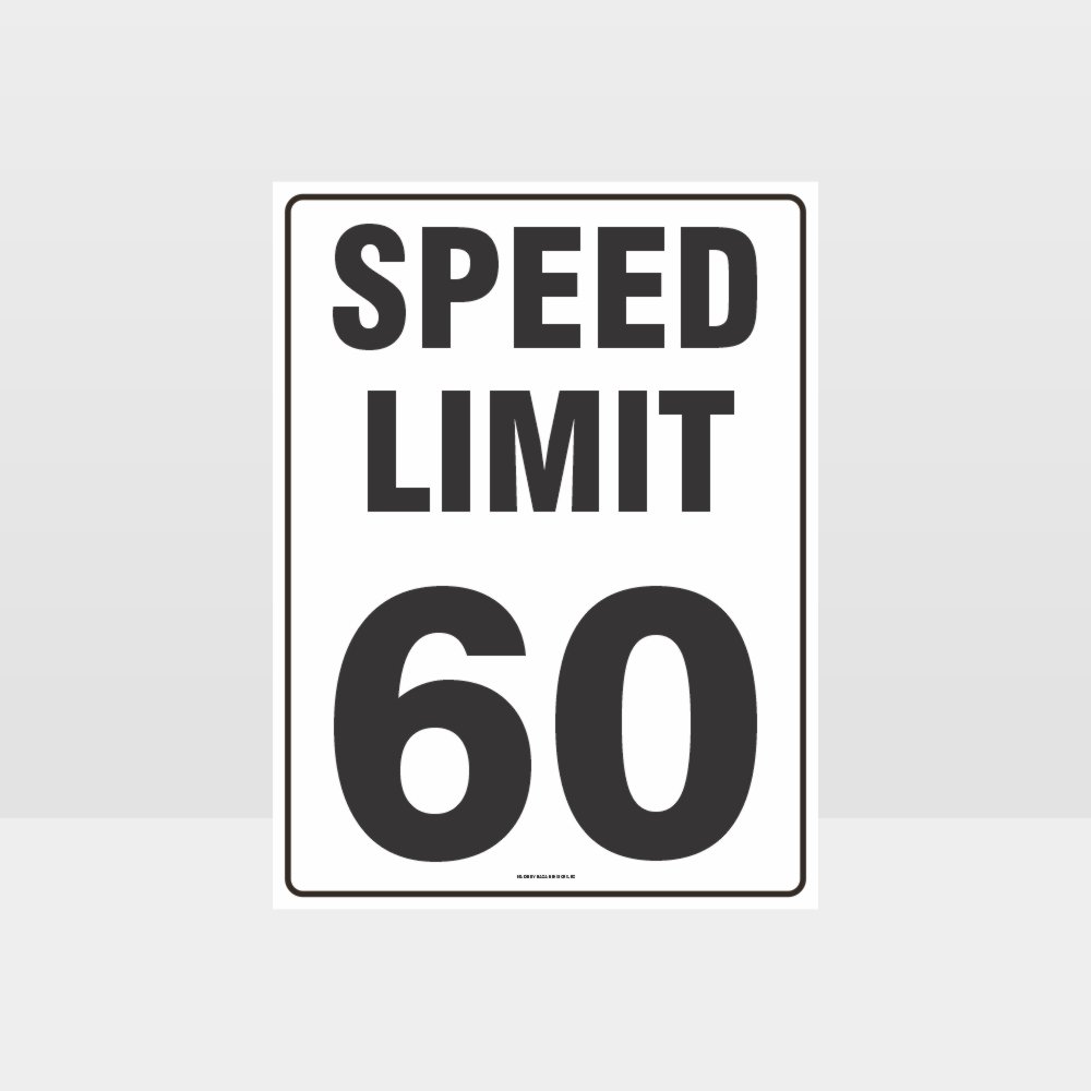 Custom Gate Signs,Speed Limit 60 Kph Sign