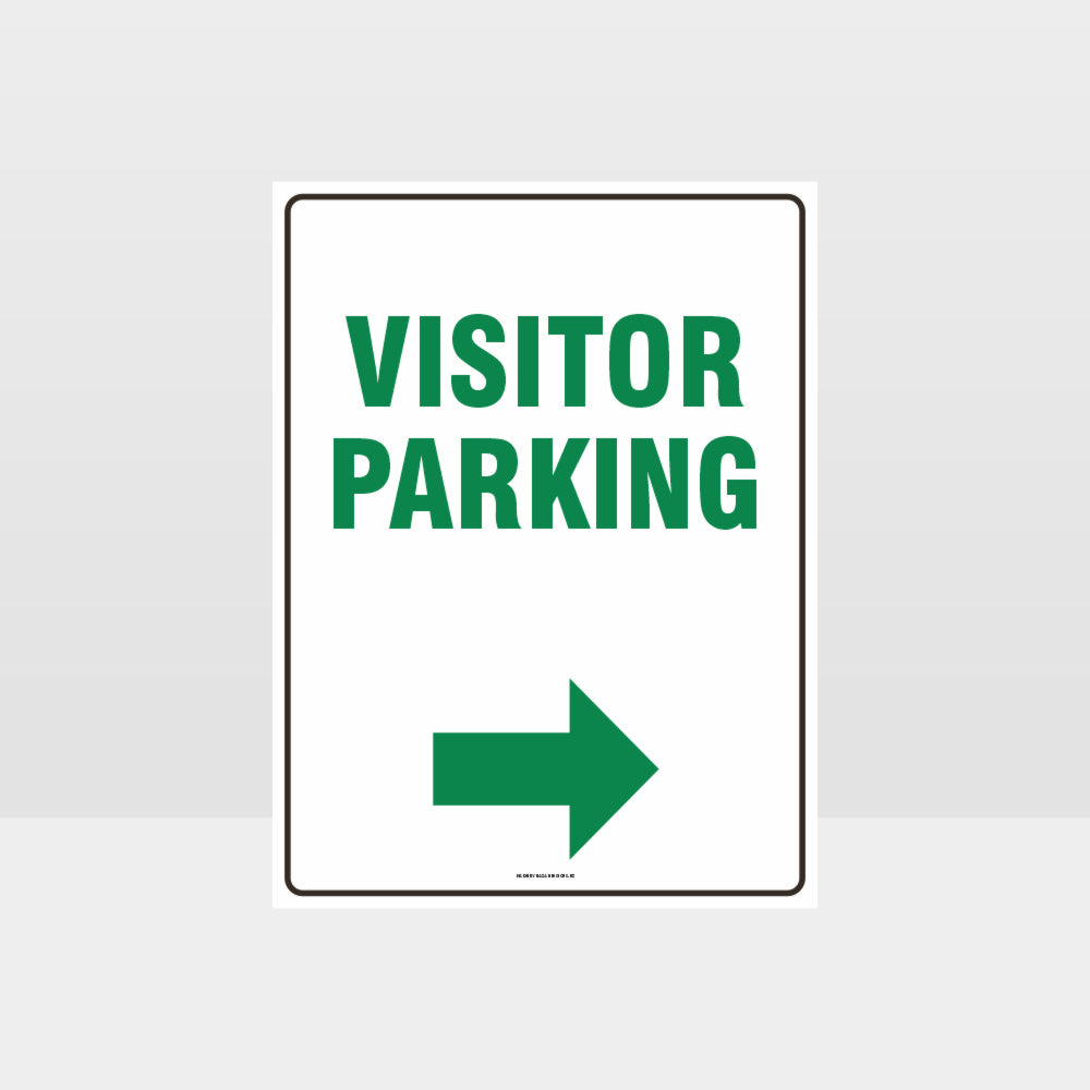 Custom Gate Signs,Visitor Parking Right Arrow Sign